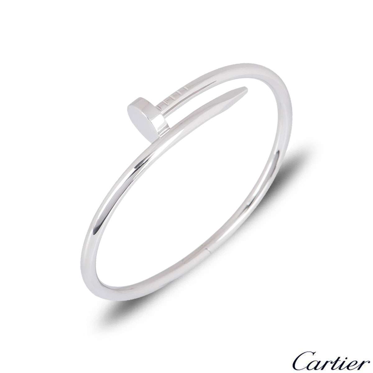 cartier silver nail bracelet